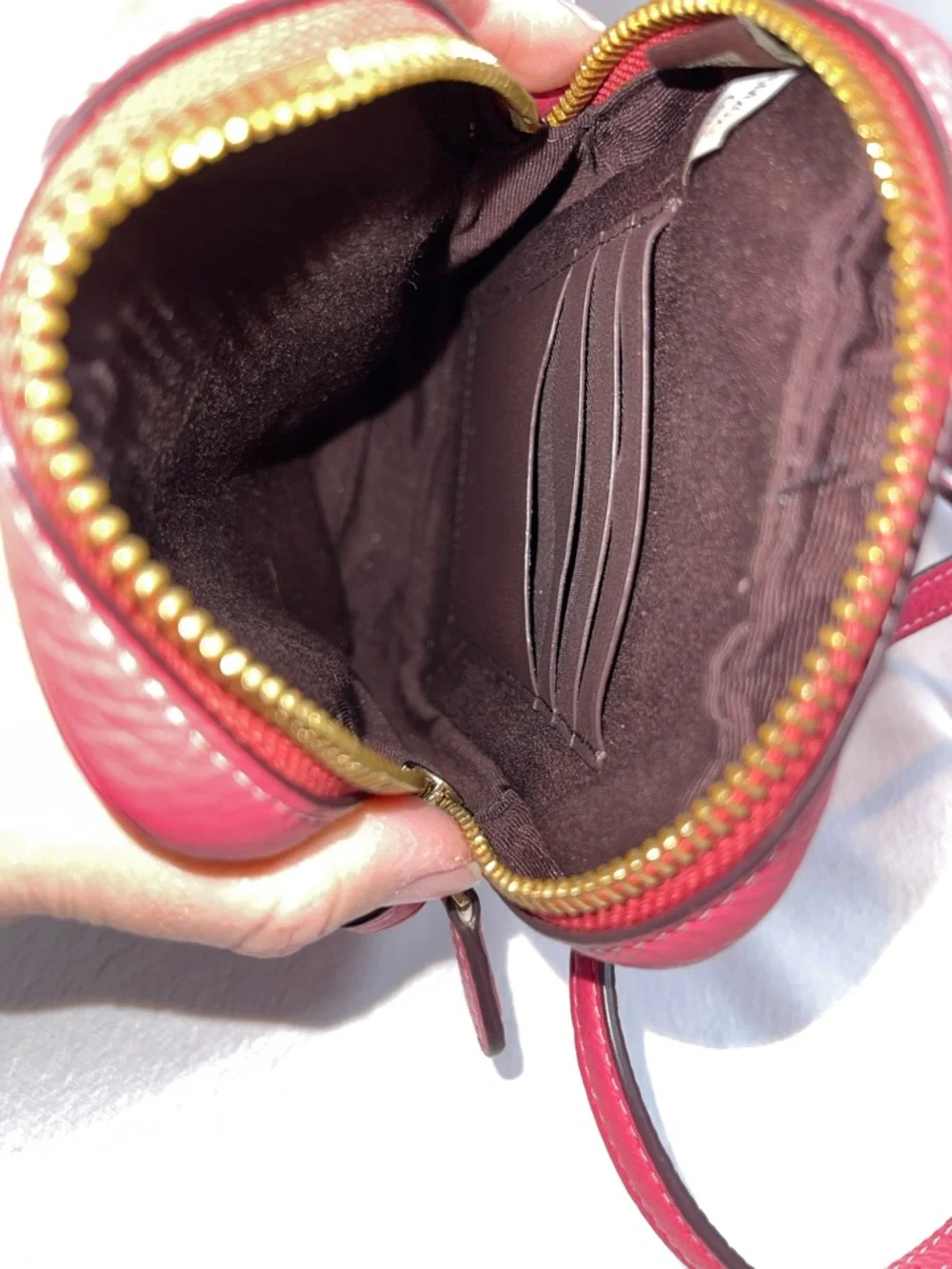 Coach M3023-C0736 North/South Zip Crossbody Leather Pink - Picture 10 of 10